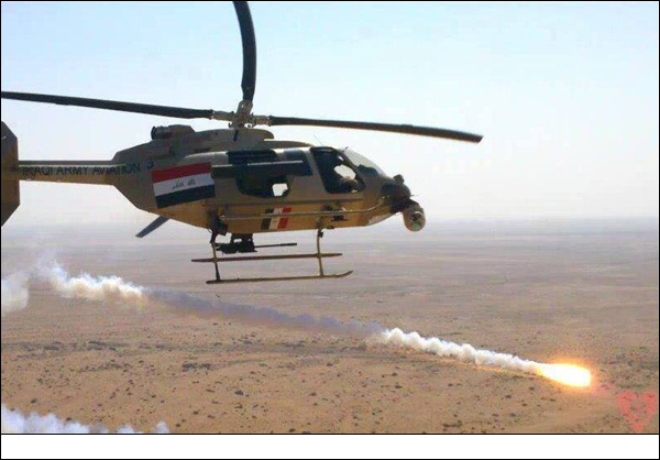 سلاح الجو العراقي يقصف أرتالاً قادماً لداعش من سوريا ويقتل 300 ارهابي في الانبار