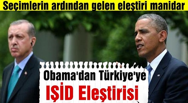 Obama'dan Türkiye'ye IŞİD Eleştirisi