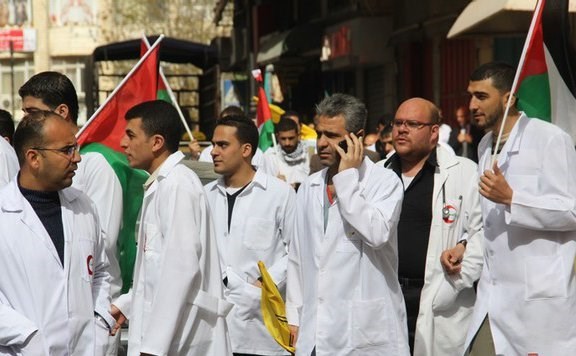  Palestinian doctors declare general strike Tuesday