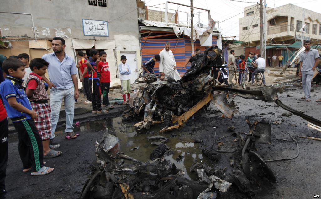 ثلاثة شهداء وعشرة مصابين على الأقل بانفجار سيارة مفخخة شمالي بغداد