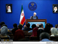 Fotostrecke: Pressekonferenz des iranischen Präsidenten