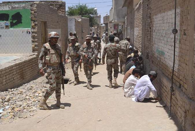 کوئٹہ میں سرچ آپریشن، 243 مشتبہ افراد زیر حراست