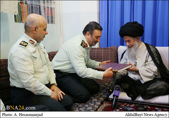 Ayatollah Alawi traf mit dem iranischen Polizeichef