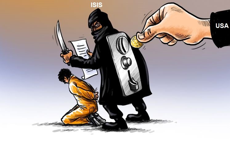 Amerika ve IŞİD arasındaki ilişki / Karikatür