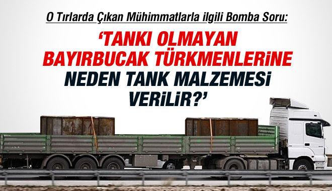 Tankı Olmayan Türkmenlere Neden Tank Malzemesi Verilir?