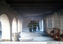 Fotostrecke: Feuer in einer christlichen Kirche in Palästina