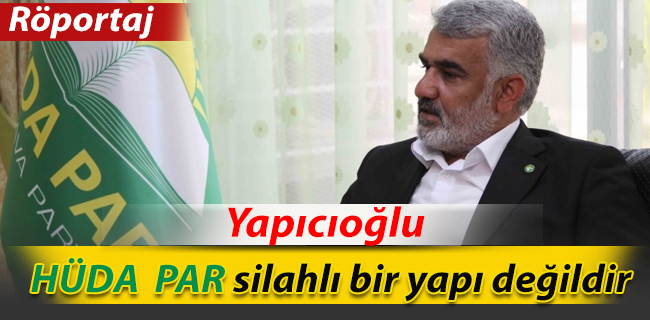 HÜDA PAR silahlı bir yapı değildir