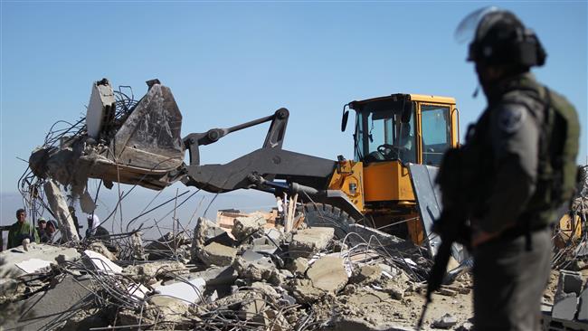 Israeli troops demolish Palestinian property in West Bank