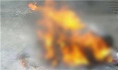 سعودی امریکی اسرائیلی دہشتگرد گروہ داعش نے اسی سالہ عورت کو زندہ جلادیا