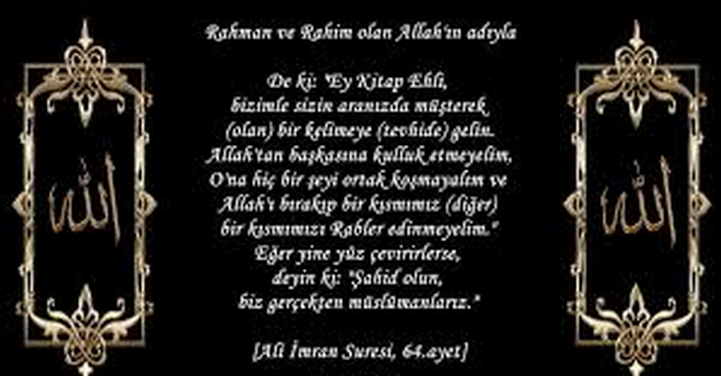ORTAK KELİME…