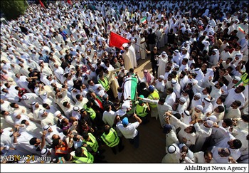 کویت میں شہداء کی تدفین، ۸ جنازے نجف اشرف منتقل+تصاویر