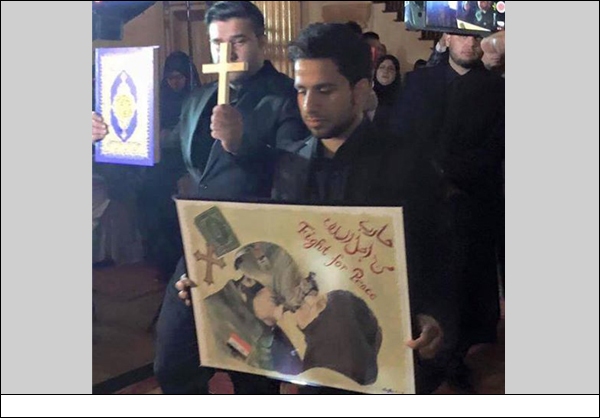 استشهاد مسيحي يقاتل في صفوف الحشد الشعبي بالانبار+ صور