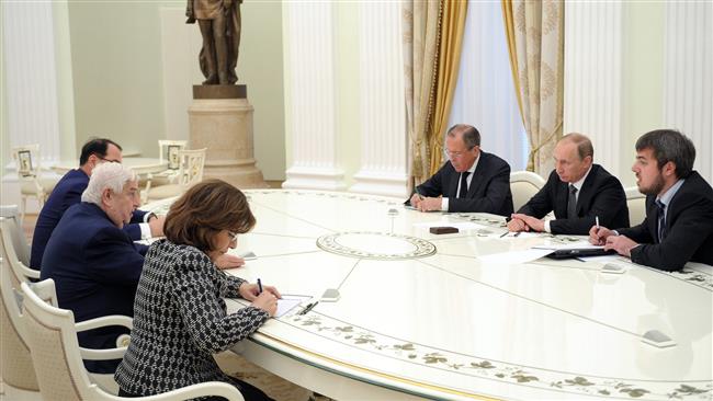 Russian president vows to continue support for Syria