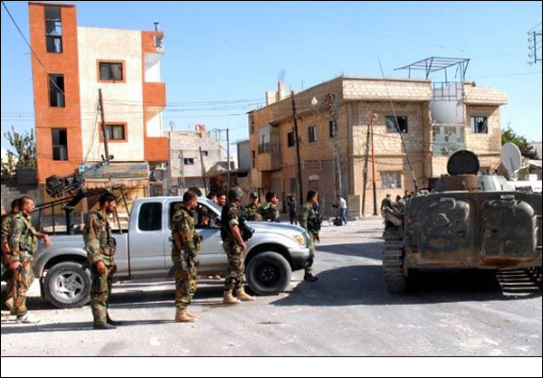 اشتباكات عنيفة يخوضها الجيش السوري مع الارهابيين غرب حلب