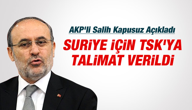 Suriye İçin TSK’ya Talimat Verildi