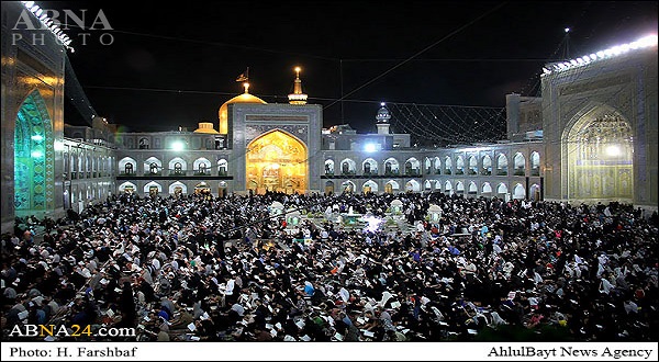 İmam Rıza’nın (a.s) türbesinde ihya gecesi / Foto