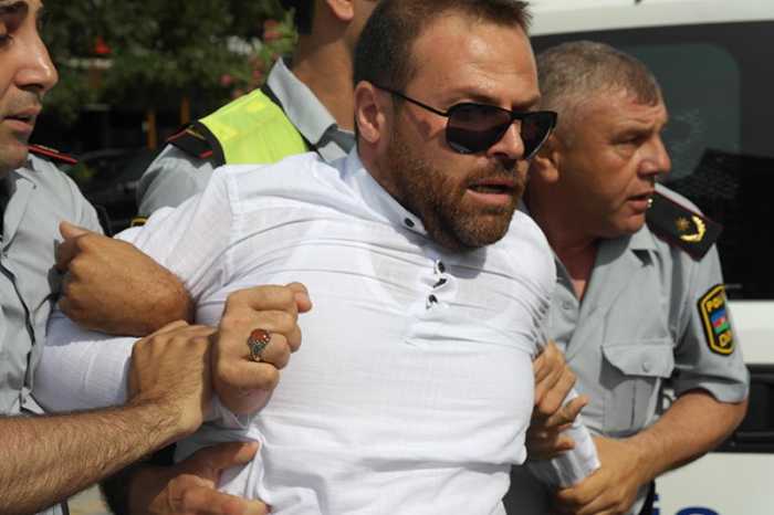 Азәрбајҹан Ислам Партијасы исраил ишғалчы режиминин Бакыдакы сәфирлији гаршысында аксија кечиртди – Фото