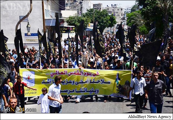 تصویری رپورٹ/ غزہ میں عالمی یوم القدس کی ریلیاں
