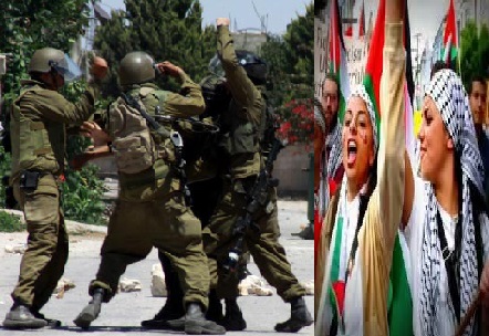 مسجد اقصیٰ میں نماز کے لیے آنے والی فلسطینی لڑکی پراسرائیلی درندوں کا تشدد