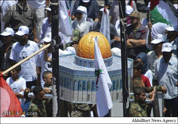 Suasana Aksi Demonstrasi Hari al Quds di Suriah