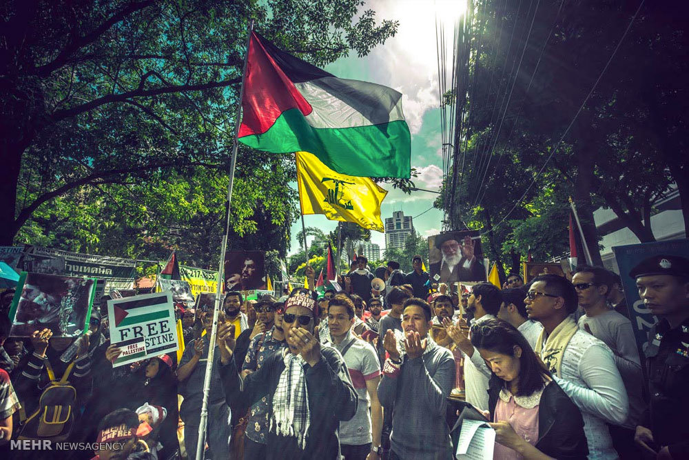 تصویری رپورٹ: بینکاک میں عالمی یوم قدس کے موقع پر ریلی