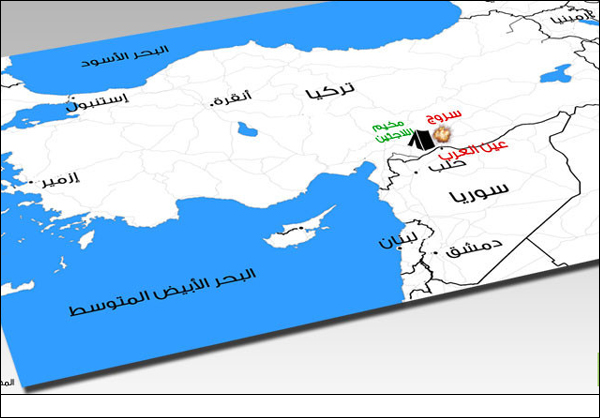 انتحاري يفجر نفسه وسط تجمع للأكراد ويقتل ويصيب 128 شخصا في سروج التركية+صور