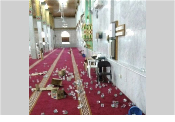 مسجد احتضن صلاة موحدة يتعرض لاعتداء على أيدي تكفيريين في البحرين