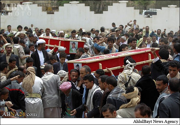 تصویری رپورٹ/ صنعا میں شہدا کی تدفین