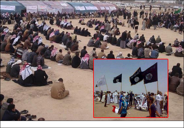 حشد الانبار يؤكد أن 300 عنصر من داعش كانوا بساحات الاعتصام وهم من كبار قادة التنظيم