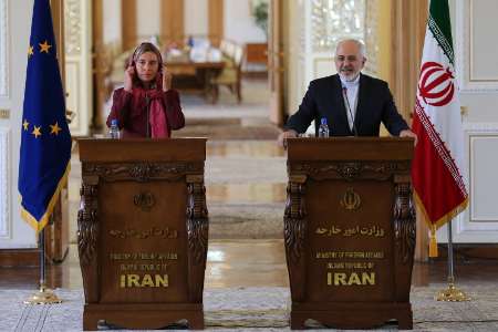 ایرانی وزیر خارجہ اور یورپی یونین کی خارجہ پالیسی کی سربراہ کا تہران میں باہمی تعاون پر تبادلہ خیال