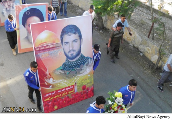 تصویری رپورٹ/ لبنان میں حزب اللہ کے مجاہد کا تشییع جنازہ