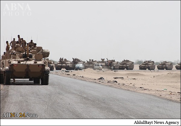 تقرير مصور/ آليات عسكرية سعودية تنتهك سيادة اليمن وتحاول الاقتراب من عدن لمساندة مرتزقة هادي 