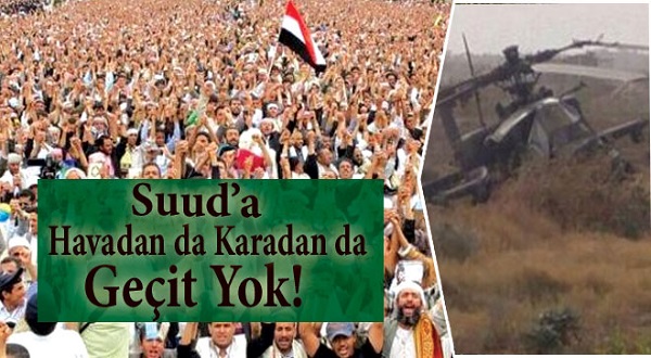 Ensarullah, Suud’un Apache helikopterini düşürdü