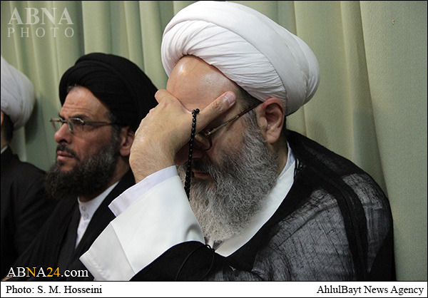 تصویری رپورٹ/ آیت اللہ صافی گلپائگانی کے دفتر میں مجلس عزا