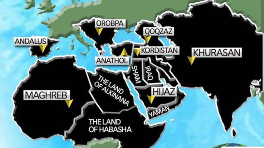 “El Daesh Publica un Nuevo Mapa con sus Supuestas Conquistas hasta el Año 2020” 
