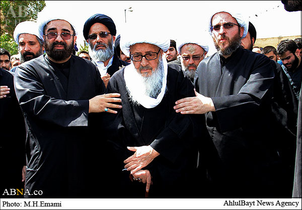 Ayetullah Vahid Horasani eşliğinde İmam Sadık’ın (a.s) şehadet yıldönümü merasimi / Foto