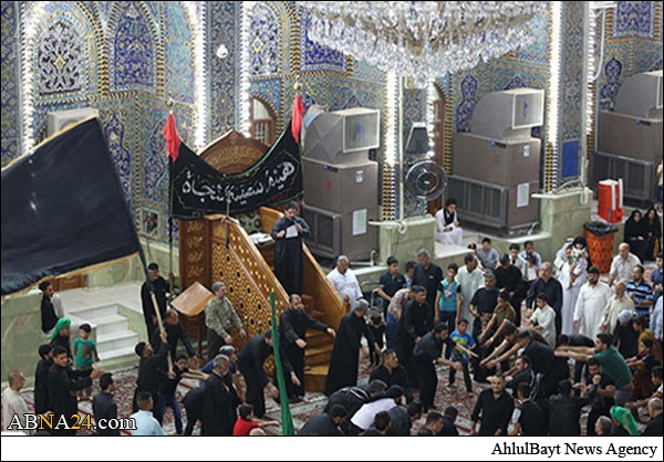 تصویریں: کربلا میں چھٹے امام کی شہادت پر عزاداری