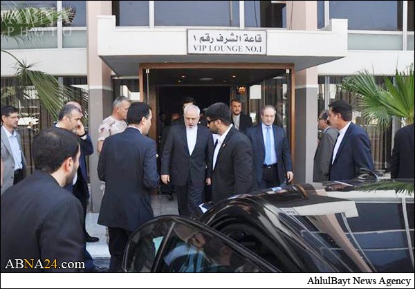 ڈاکٹر محمد جواد ظریف لبنان سے دمشق کے لیے روانہ+تصاویر