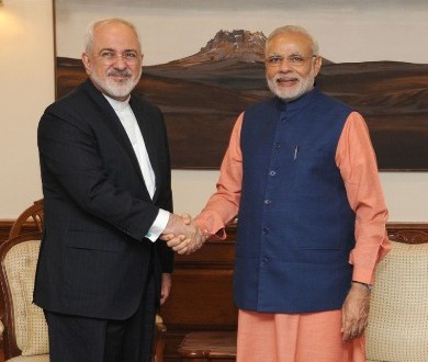 ईरान के विदेश मंत्री जवाद ज़रीफ़ ने की मोदी और सुषमा से मुलाकात।