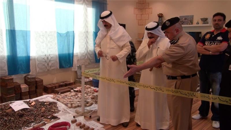Kuwait police arrest 3 terrorists and seizes a huge arms cache smuggled from Iraq
