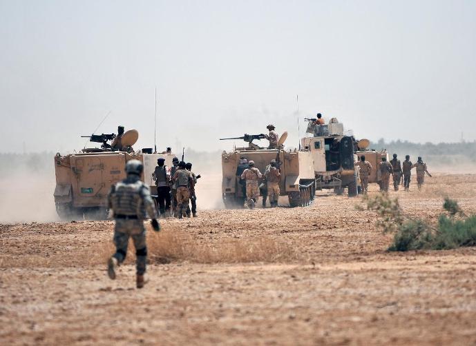 الحشد الشعبي والجيش على بعد 1 كم من مركز الرمادي 