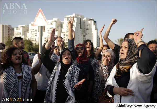 تقرير مصور/ قوات الاحتلال الاسرائيلي تقمع متظاهرين فلسطيينن تضامنوا مع الأسير"علان"