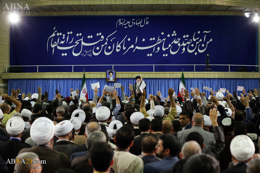 Photos: Members of General Assembly of Ahlul Bayt World Assembly Visited Iran's Supreme Leader -1
