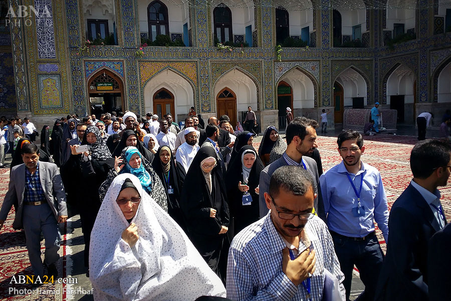Photos: Members of General Assembly of Ahlul Bayt World Assembly Visited Imam Reza Holy Shrine