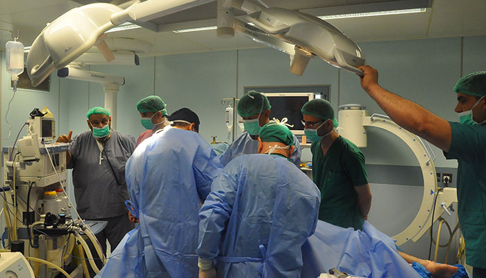 Advanced surgeries by Iraqi, Iranian surgeons at Es-Sefeer hospital  