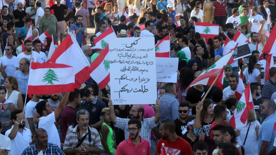 Les manifestants à Beyrouth ultimatum autorités donnent libanaises