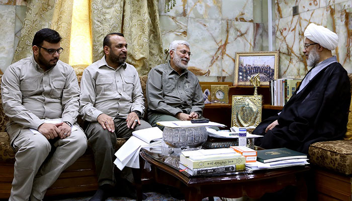 SG of Imam Hussain shrine meets with Popular Mobilization Forces leaders