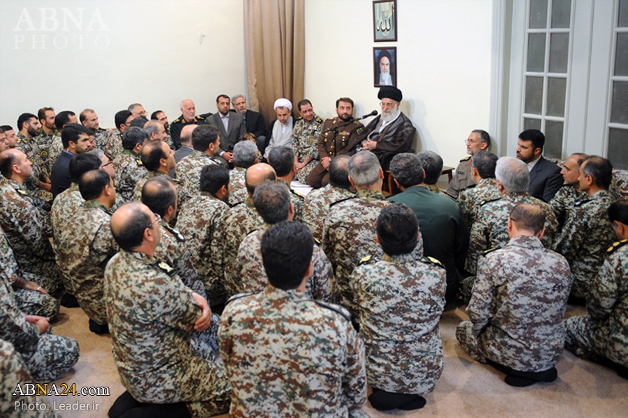 Pilotos de la Base de Defensa Aérea “Jatam al-Anbiya (Bpd)” Visitaron al Líder de la Revolución Islámica 