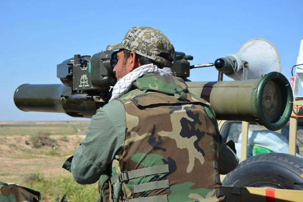 Photo: Iraqi fighters use Iranian anti-tank missiles against ISIS