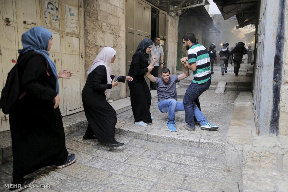تصویری رپورٹ: بیت المقدس میں فلسطینیوں پر تشدد